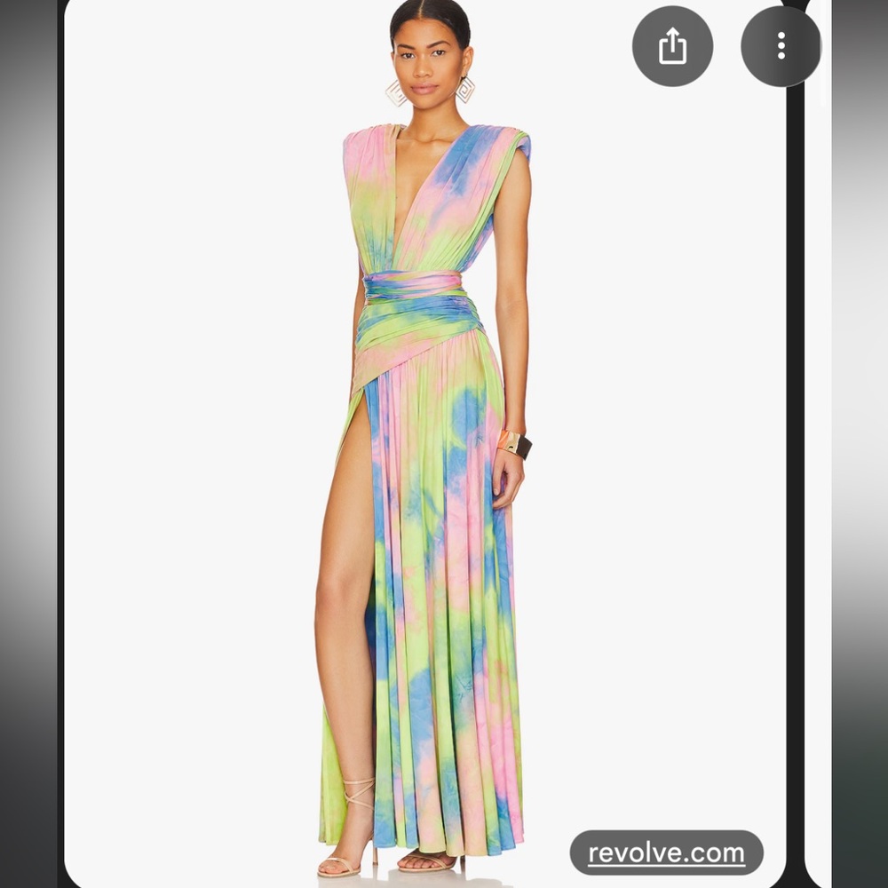Bronx and Banco Vibrant Pastel Maxi Dress